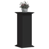 VidaXL Pflanzenständer 33x33x80 cm verarbeitetes Holz schwarz