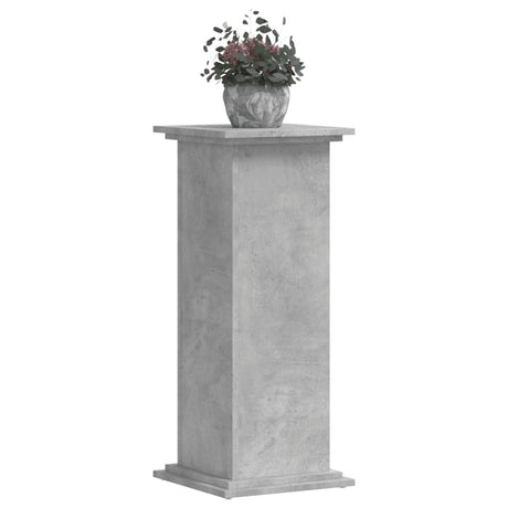 Vidaxxl Pflanzenständer 33x33x80 cm Holzwerkstoff Betongrau