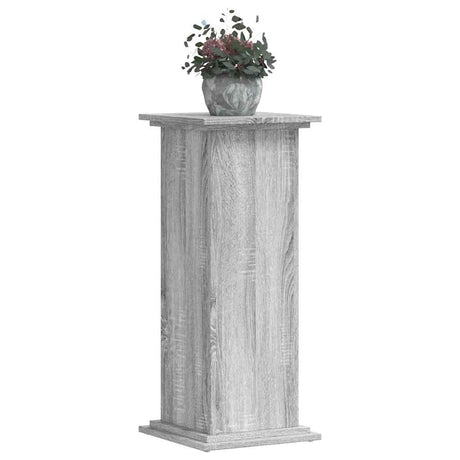 Vidaxx Pflanzenständer 33x33x80 cm, Holzwerkstoff, Sonoma-Eiche, grau