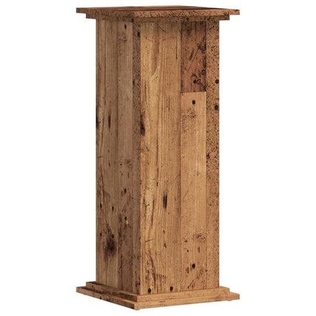 VidaXL Pflanzenständer 33x33x80 cm Holzwerkstoff, altholzfarben