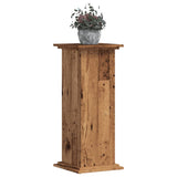 VidaXL Pflanzenständer 33x33x80 cm Holzwerkstoff, altholzfarben