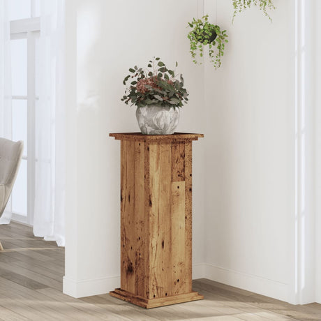 Vidaxx Pflanzenständer 33x33x80 cm behandeltes Holz, altholzfarben