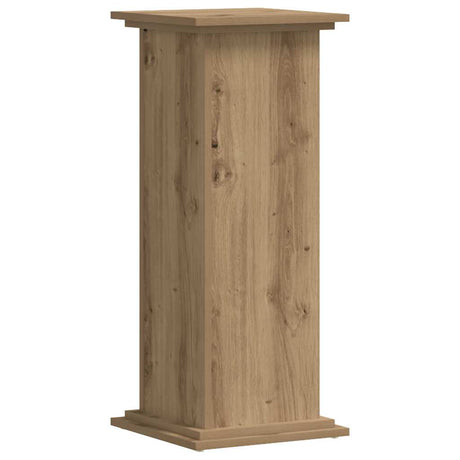 VidaXL Pflanzenständer 33 x 33 x 80 cm, handgefertigtes Holz, handgefertigte Eichenfarbe