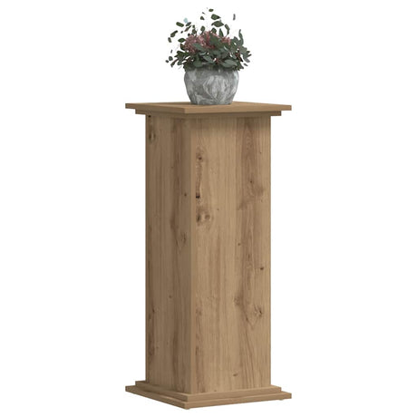 Vidaxx-Pflanzenständer 33 x 33 x 80 cm, handgefertigtes Holz, handgefertigte Eichenfarbe