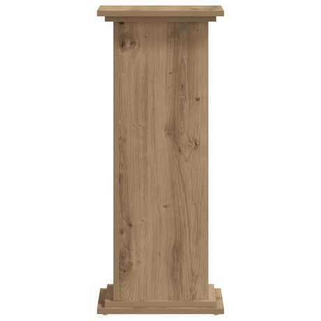 Vidaxx-Pflanzenständer 33 x 33 x 80 cm, handgefertigtes Holz, handgefertigte Eichenfarbe