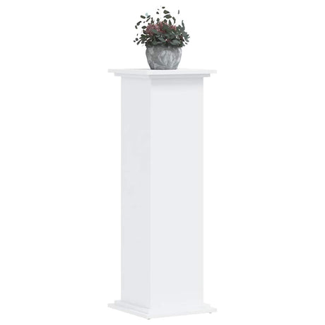 VidaXL Pflanzenständer 33x33x100 cm Holzwerkstoff weiß