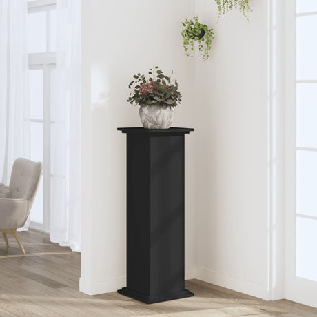 Vidaxx Pflanzenständer 33x33x100 cm verarbeitetes Holz schwarz