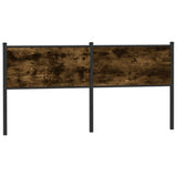 Vidaxl vervangend hoofdbord 160 cm en staal gerookt eikenkleurig