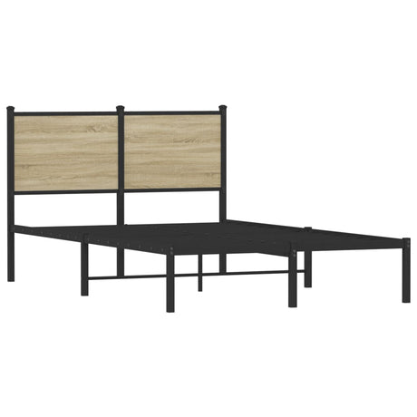 Vidaxl bedframe zonder matras metaal sonoma eikenkleurig 120x200 cm