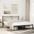 Vidaxl bedframe zonder matras metaal sonoma eikenkleurig 150x200 cm