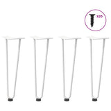 Vidaxl haarnadelpoten voor salontafel 4 st 42 cm massief staal wit