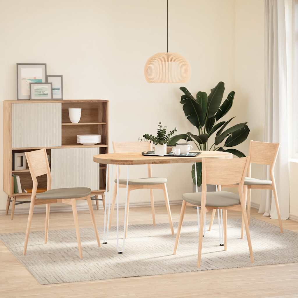 Vidaxl haarnadelpoten voor console tafel 4 st 72 cm massief staal wit