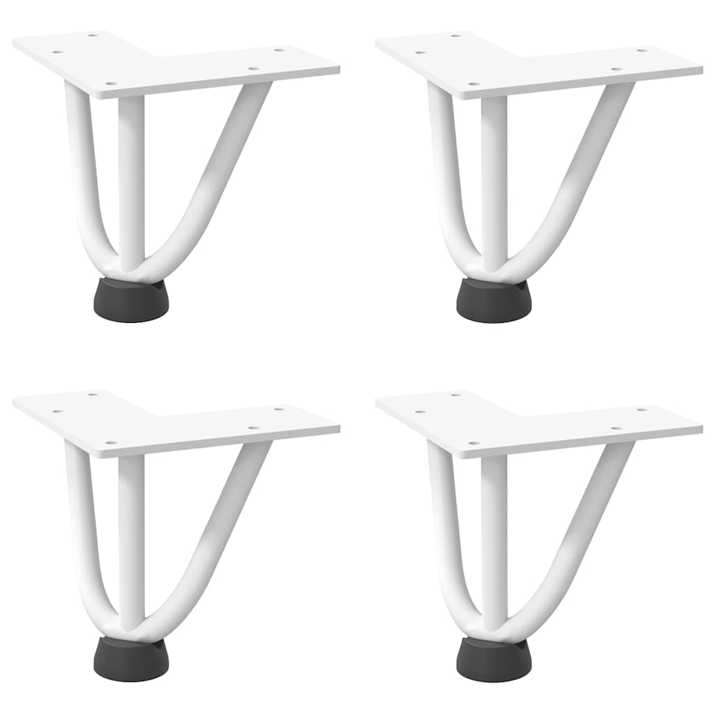 Vidaxl haarnadelpoten voor salontafel 4 st 10 cm massief staal wit