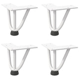 Vidaxl haarnadelpoten voor salontafel 4 st 10 cm massief staal wit