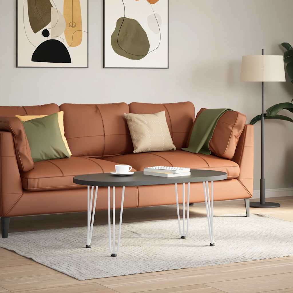 Vidaxl haarnadelpoten voor salontafel 4 st 42 cm massief staal wit