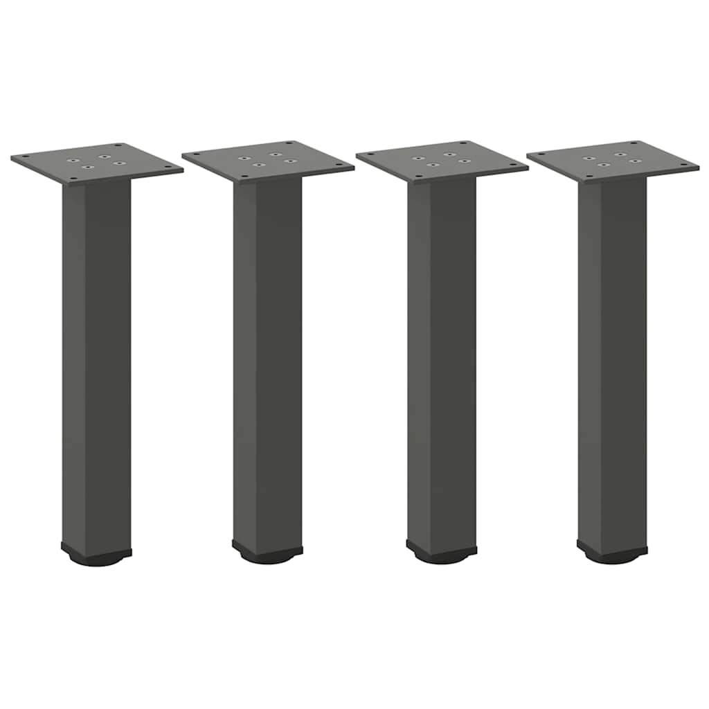 Vidaxl salontafelpoten 4 st 30-32 cm staal antraciet