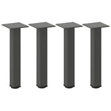 Vidaxl salontafelpoten 4 st 30-32 cm staal antraciet