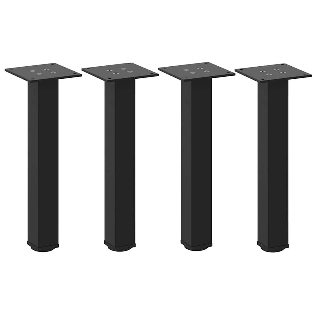 Vidaxl salontafelpoten 4 st 42-44 cm staal zwart