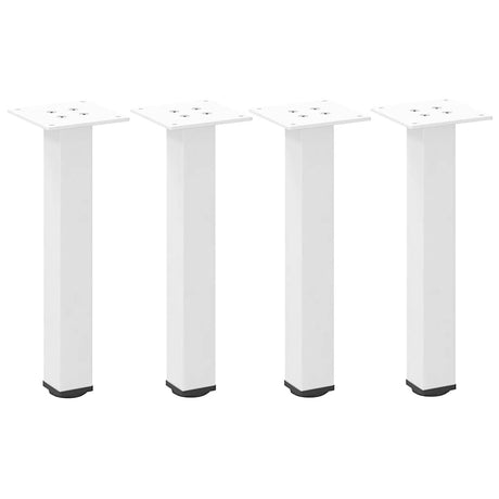 Vidaxl salontafelpoten 4 st 42-44 cm staal wit