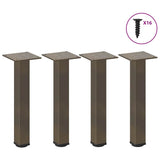 Vidaxl salontafelpoten 4 st 42-44 cm staal naturel