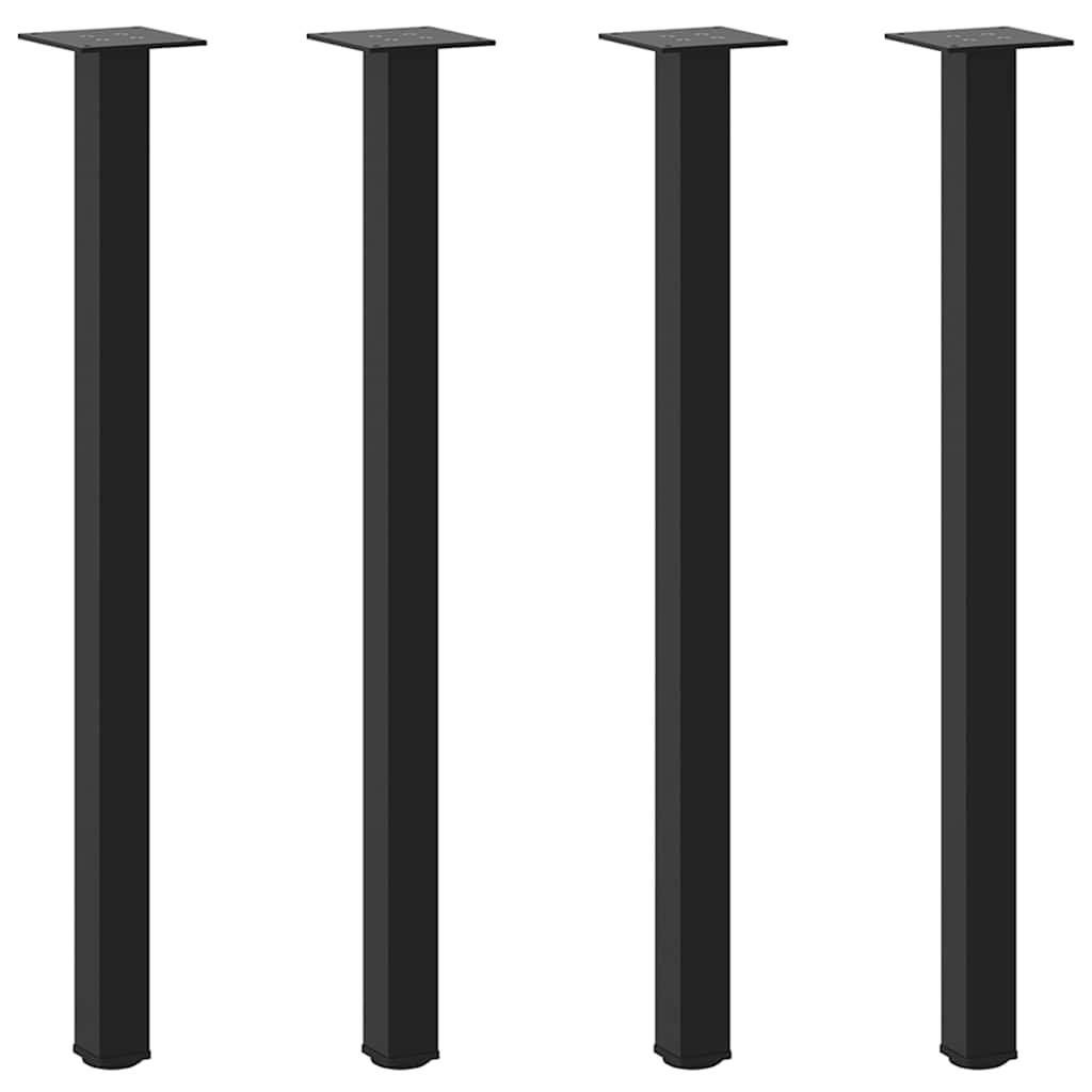 Vidaxl console tafelpoten 4 st 72-74 cm staal zwart