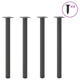 Vidaxl console tafelpoten 4 st 72-74 cm staal antraciet