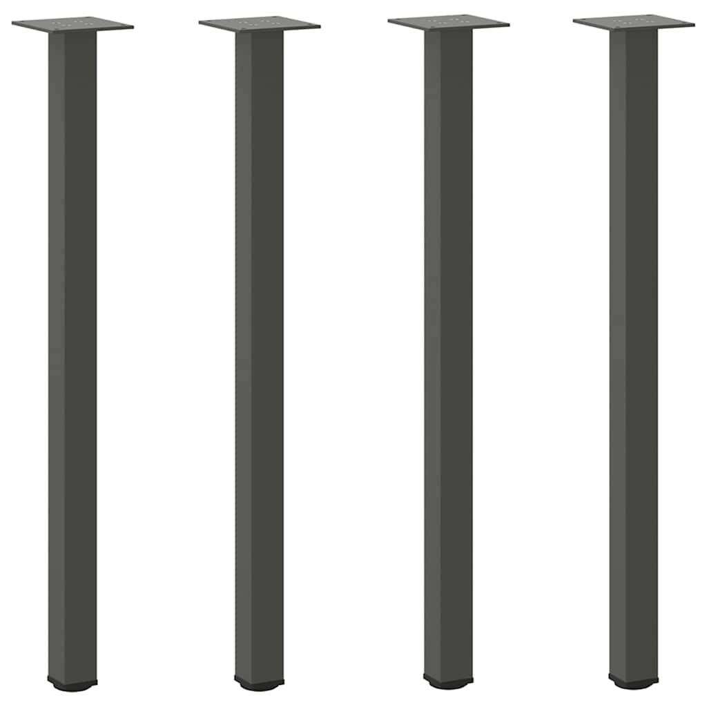 Vidaxl console tafelpoten 4 st 72-74 cm staal antraciet