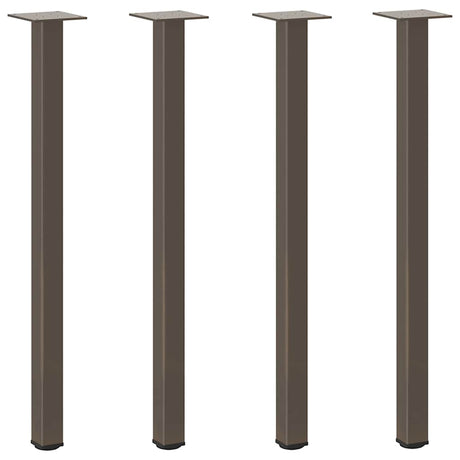 Vidaxl console tafelpoten 4 st 72-74 cm staal naturel