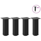 Vidaxl salontafelpoten 4 st 30-32 cm staal zwart