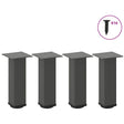 Vidaxl salontafelpoten 4 st 30-32 cm staal antraciet