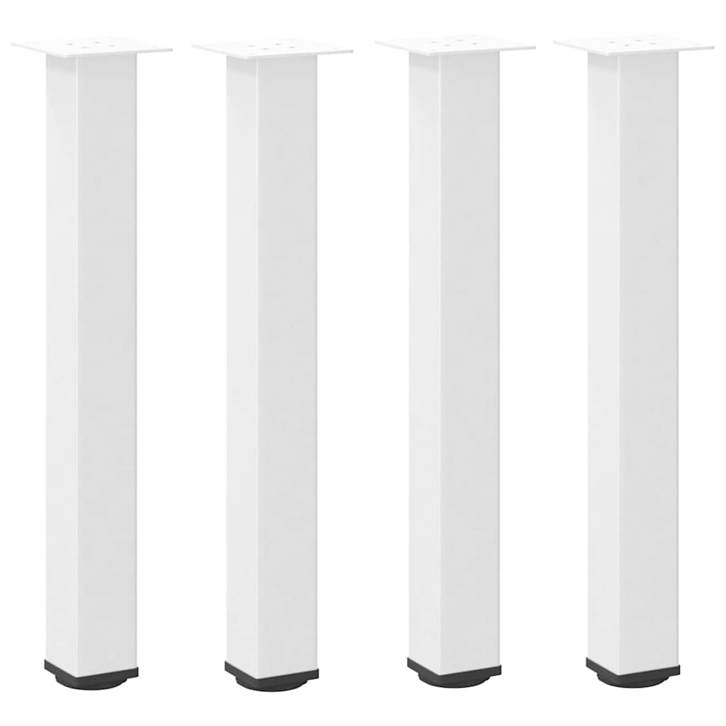 Vidaxl console tafelpoten 4 st 72-74 cm staal wit