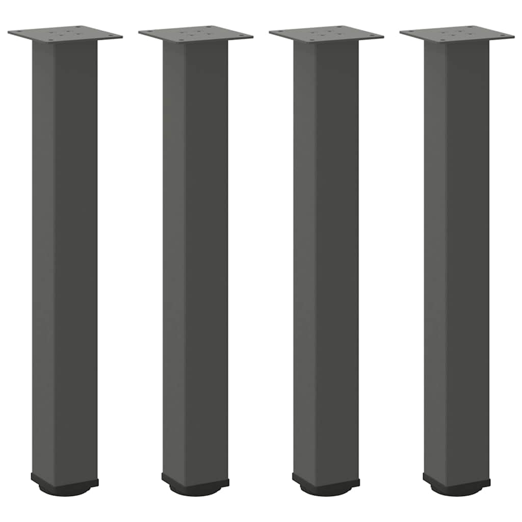 Vidaxl console tafelpoten 4 st 72-74 cm staal antraciet