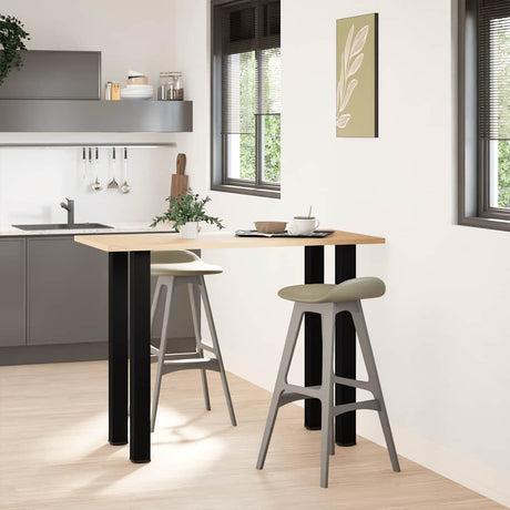 Vidaxl bartafelpoten 4 st 90-92 cm staal zwart