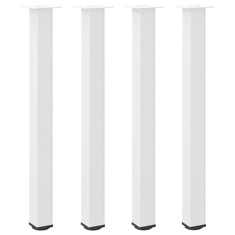 Vidaxl bartafelpoten 4 st 90-92 cm staal wit