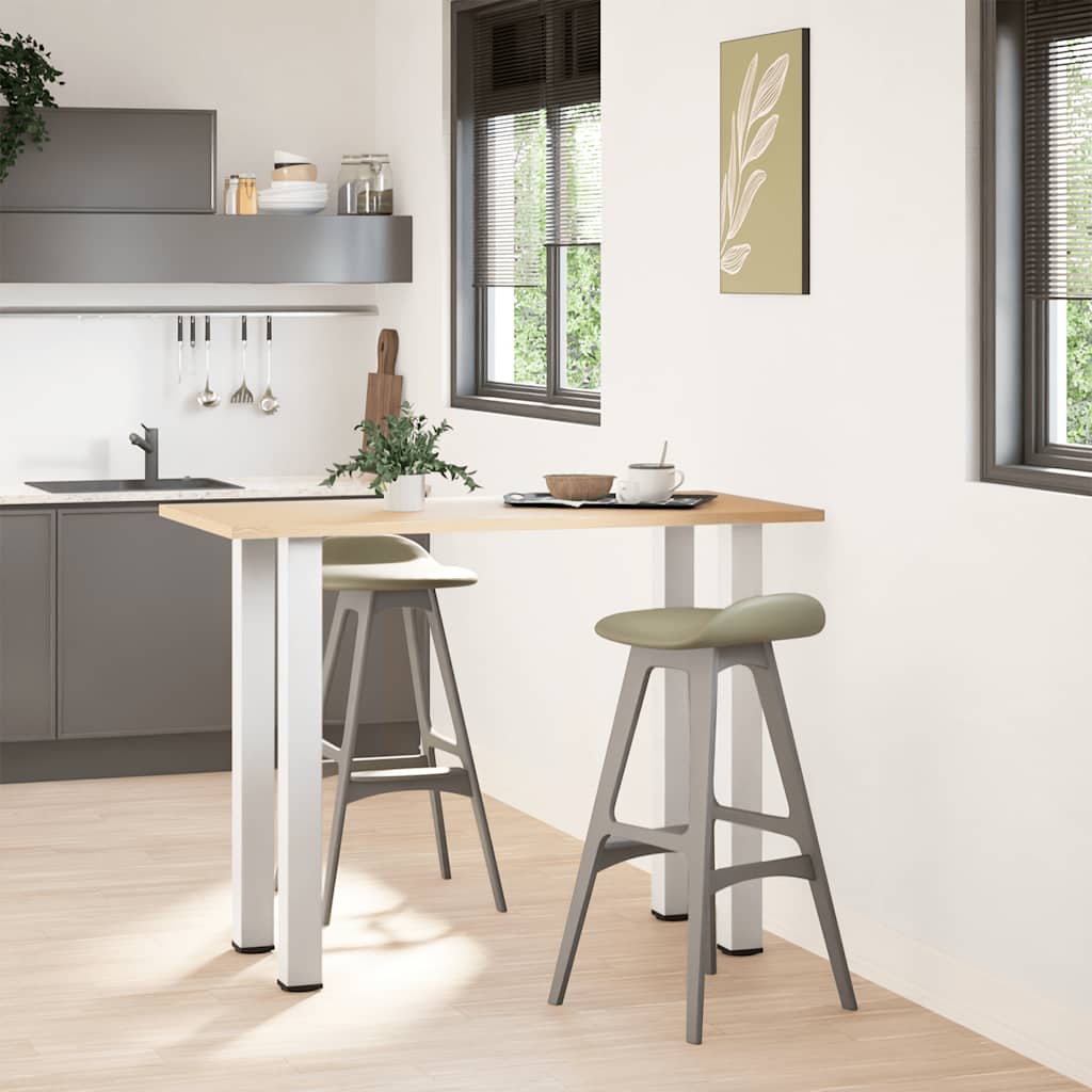 Vidaxl bartafelpoten 4 st 90-92 cm staal wit
