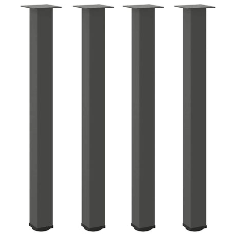Vidaxl bartafelpoten 4 st 90-92 cm staal antraciet