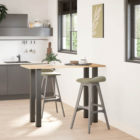 Vidaxl bartafelpoten 4 st 90-92 cm staal antraciet