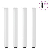 Vidaxl bartafelpoten 4 st 100-102 cm staal wit