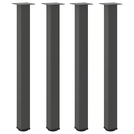 Vidaxl bartafelpoten 4 st 100-102 cm staal antraciet