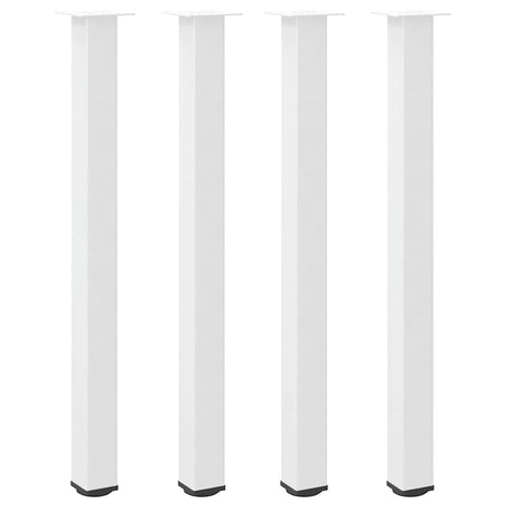 Vidaxl bartafelpoten 4 st 110-112 cm staal wit