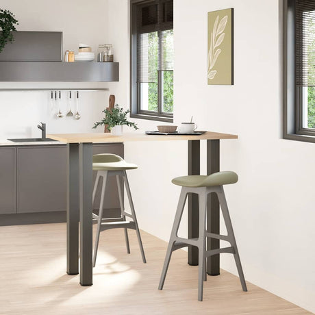 Vidaxl bartafelpoten 4 st 110-112 cm staal antraciet