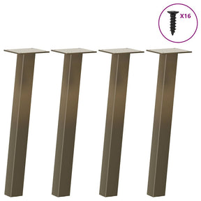 Vidaxl salontafelpoten 4 st 30 cm staal naturel