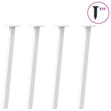 Vidaxl console tafelpoten 4 st 72 cm staal wit