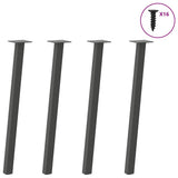 Vidaxl console tafelpoten 4 st 72 cm staal antraciet