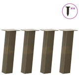 Vidaxl salontafelpoten 4 st 30 cm staal naturel