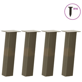 Vidaxl salontafelpoten 4 st 30 cm staal naturel