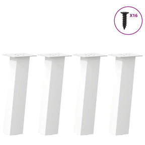 Vidaxl salontafelpoten 4 st 42 cm staal wit