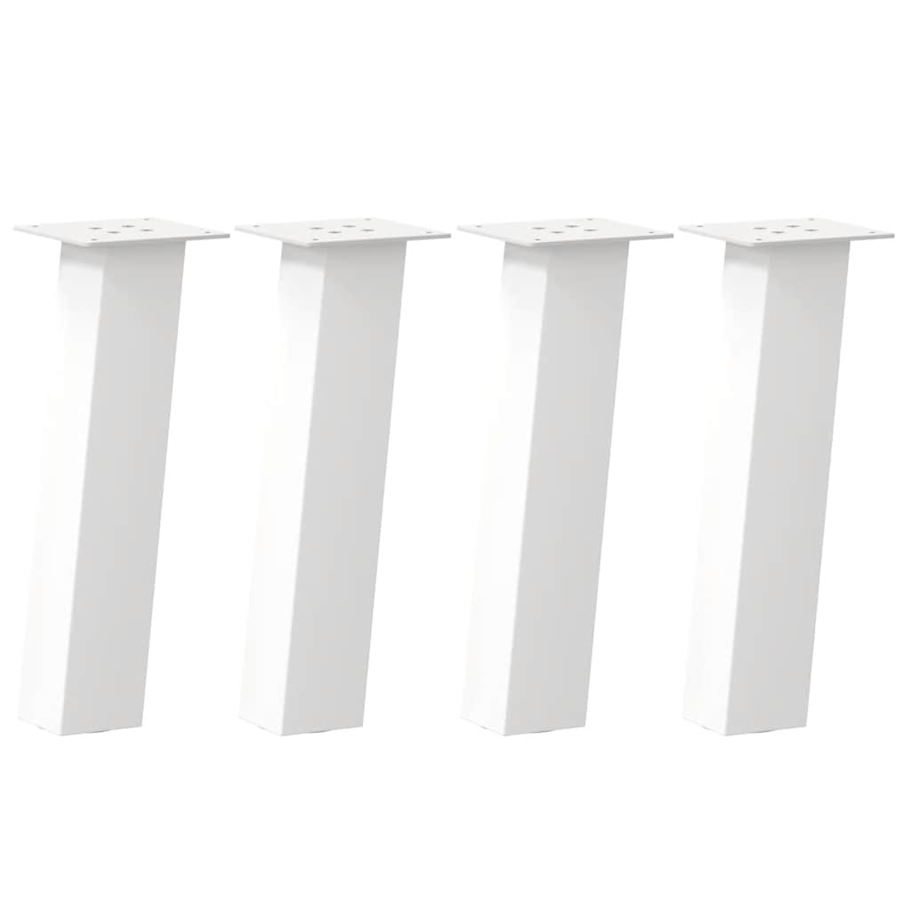 Vidaxl salontafelpoten 4 st 42 cm staal wit
