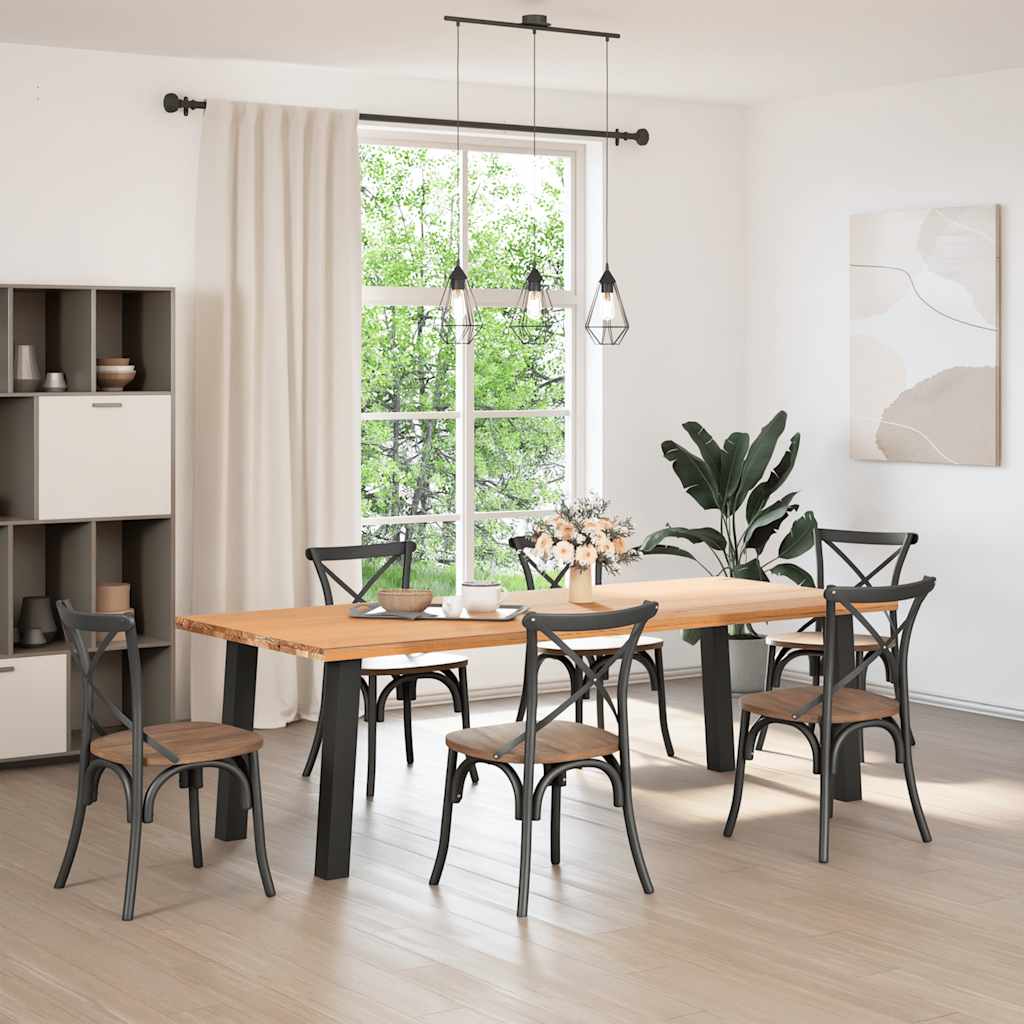 Vidaxl console tafelpoten 4 st 72 cm staal zwart