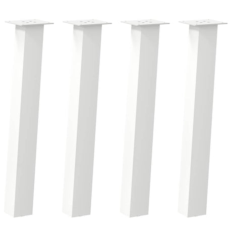 Vidaxl console tafelpoten 4 st 72 cm staal wit